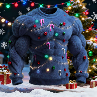 Sudadera Navideña Flanela Hombre con Estampado 3D Digital - Image 9