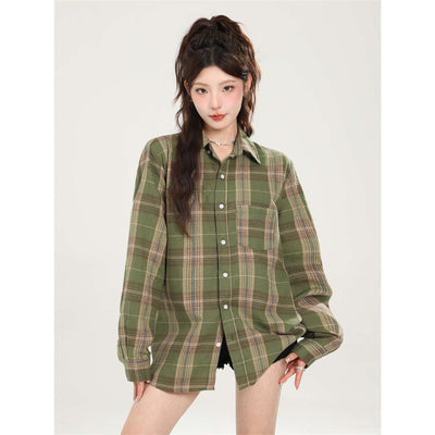Camisa Larga de Protección Solar Estilo Retro para Mujer - Image 27