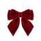 Simple And Versatile Solid Color Velvet Beveled College Estilo Brooch Wine Rojo