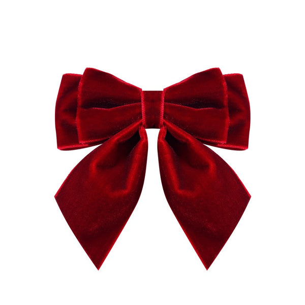 Broche Elegante de Terciopelo Liso con Bisel - Estilo Universitario Versátil - Image 5