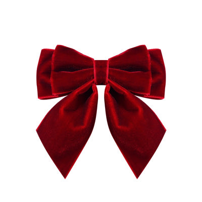 Broche Elegante de Terciopelo Liso con Bisel - Estilo Universitario Versátil - Image 5