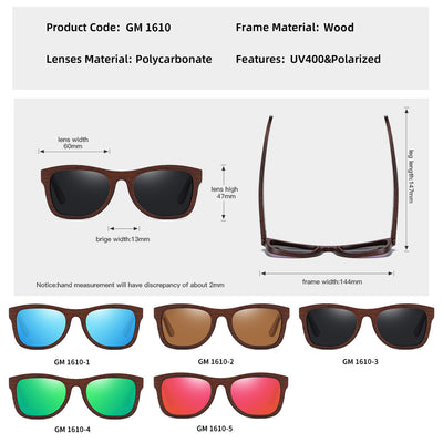 Gafas de Sol Polarizadas de Bambú Estilo Retro - Image 20