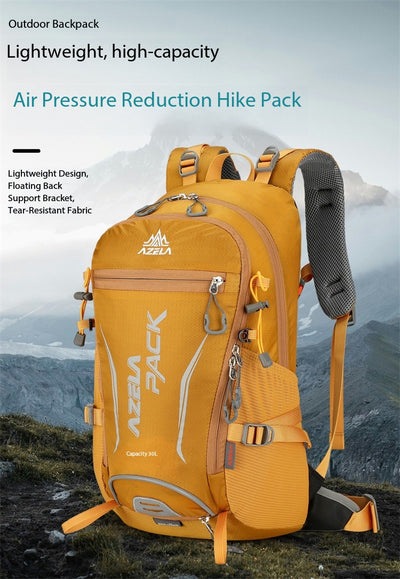 Mochila de Senderismo AZELA 30L Naranja - Resistente para Trekking y Montañismo - Image 12
