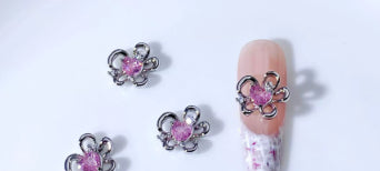 Accesorios de Nail Art en Circonita - Diseños Arco, Corazón, Luna e Irregular - Image 32