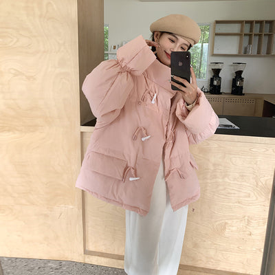 Chaqueta Acolchada Estilo Coreano con Cuello Alto para Mujer - Image 2