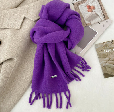 Bufanda Retro de Invierno Premium Multiuso Color Sólido - Image 9
