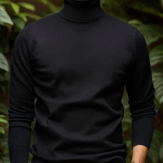 Suéter Cuello Alto Viscosa Hombre - Versátil y Suave - Image 8