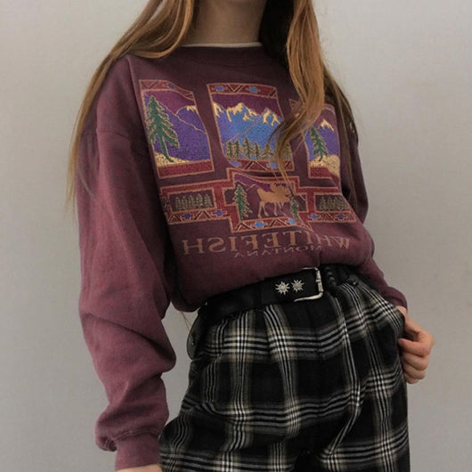 Sudadera Estampada Cuello Redondo para Mujer - Image 10