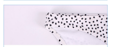 Bikini sin Armadura con Estampado de Lunares Blanco y Negro - Image 7