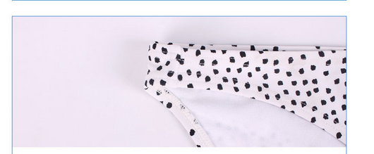 Bikini sin Armadura con Estampado de Lunares Blanco y Negro - Image 7