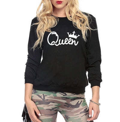 Suéter para Mujer con Patrón de Coronas, Manga Larga y Forro Polar - Image 4