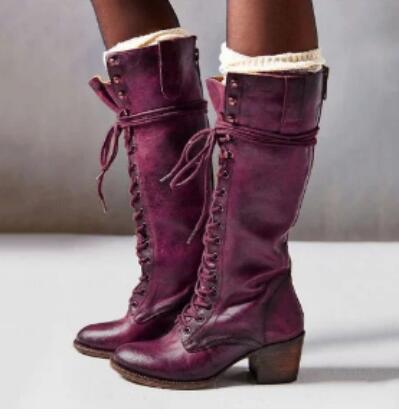 Botas de Mujer con Cordones y Tacón Grueso - Image 9