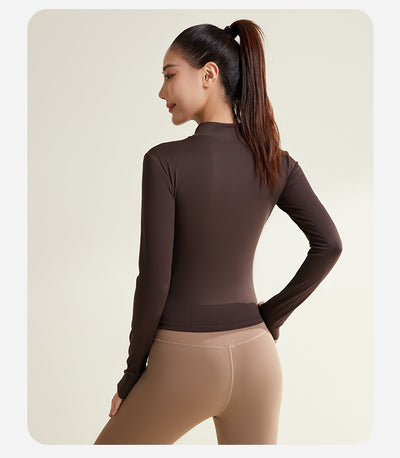 Chaqueta de Yoga Patchwork Transpirable y Resistente a los Rayos UV - Image 16