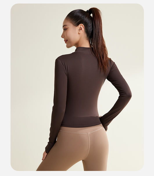 Chaqueta de Yoga Patchwork Transpirable y Resistente a los Rayos UV - Image 16