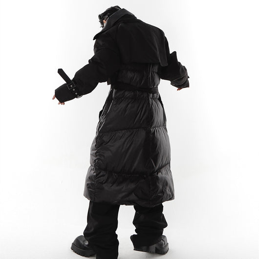 Chamarra Acolchada Desmontable con Falso Doble Pecho para Hombre - Image 8
