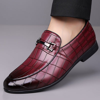 Zapatos de Cuero Ligeros Talla Grande Estilo Cuadros Lujo Premium - Image 30