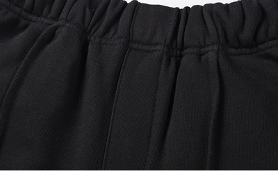 Traje Casual Negro Personalizado con Pantalones de Sudadera para Hombre - Image 15