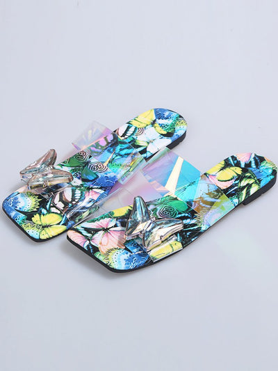 Sandalias Planas para Mujer con Diseño Serpentina y Flores - Image 18