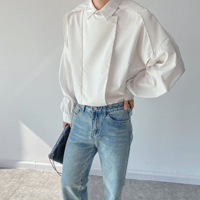 Camisa Manga Larga con Solapas Otoñales para Hombre - Image 18