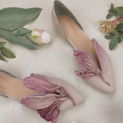 Zapatos Planos de Diseño Estético con Pétalos - Image 5
