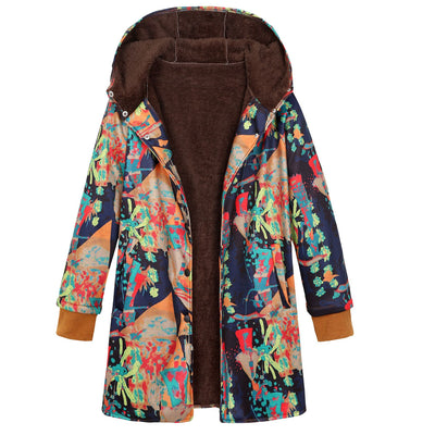 Chamarra Hoodie Floral Tallas Grandes - Image 3
