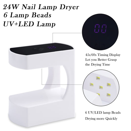 Lámpara LED Mini USB Q8 para Uñas de Gel - Image 2