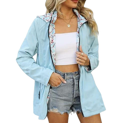 Cortavientos Reversible Estampado Mujer Estilo Japonés y Coreano - Image 11