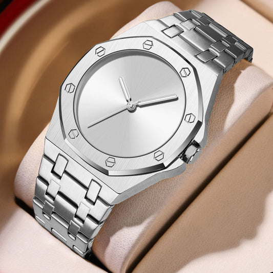 Reloj de Cuarzo Octagonal para Hombre - Resistente al Agua y Diseño Minimalista - Image 2