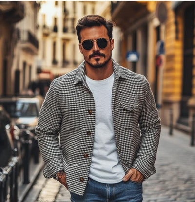 Chaqueta Suelta con Estampado Digital 3D para Hombre - Image 6