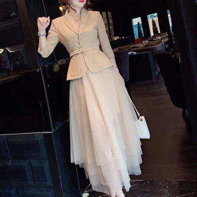 Vestido Ajustado Elegante de Dos Piezas - Image 13