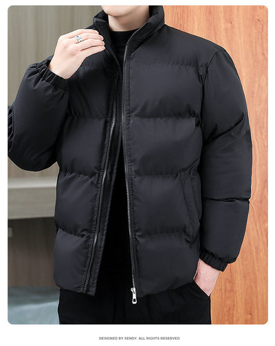Abrigo de Cuello Alto Acolchado para Parejas - Chaqueta Casual Cálida Unisex - Image 13