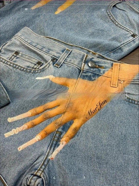 Jeans Estampados Personalizados con Diseño de Dedos - Image 6