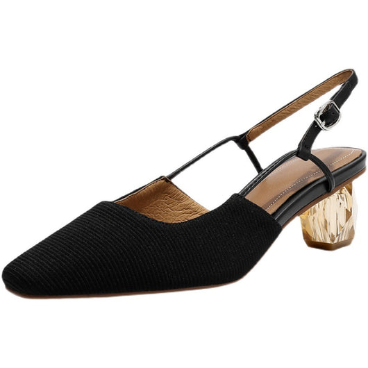 Sandalias Cómodas de Punta Cuadrada para Mujer con Suela Gruesa - Image 2