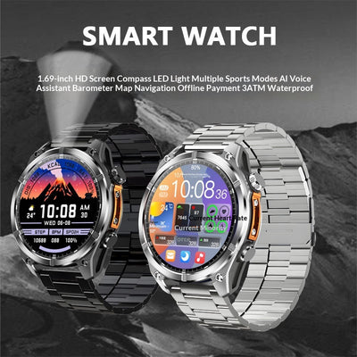Smartwatch Deportivo con Lámpara Integrada para Running y Senderismo - Image 11