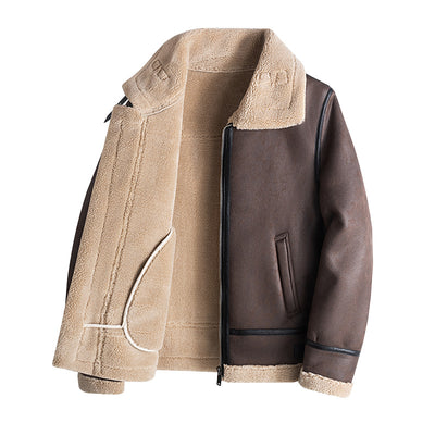 Abrigo de Lana de Cordero para Invierno Hombre - Image 4