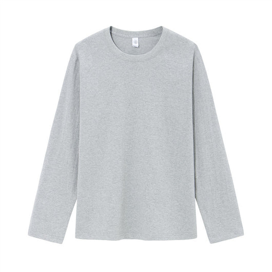 Camiseta Manga Larga Blanca Hombre Algodón Puro Oversized - Image 9