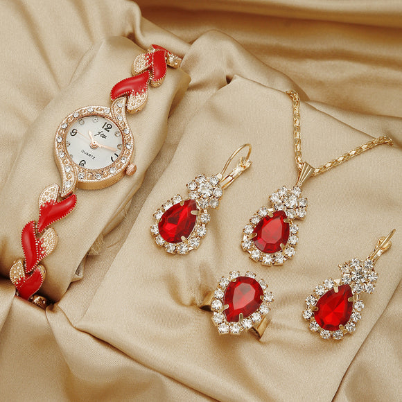 Reloj de Diamantes con Correa de Amor para Mujer - Diseño Versátil y Elegante
