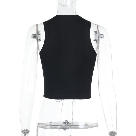 Top Cropped sin Mangas Elegante - Image 17