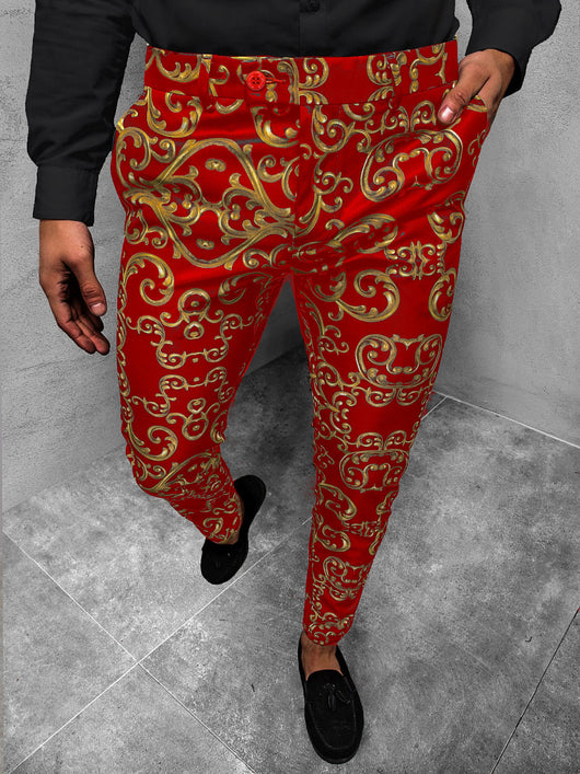 Pantalones Casuales con Estampado de Rayas para Hombre - Image 7