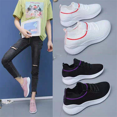Zapatillas Deportivas Tejidas Transpirables - Ligeras y Cómodas para Correr - Image 6