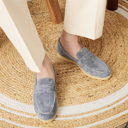 Mocasines de Ante para Hombre con Punta Redonda - Image 3