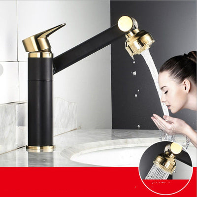 Grifo de Cocina Moderno Negro y Dorado en Metal - Image 2