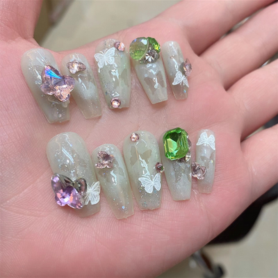 Uñas Postizas Adhesivas con Diseño Psicodélico Onírico - Image 11