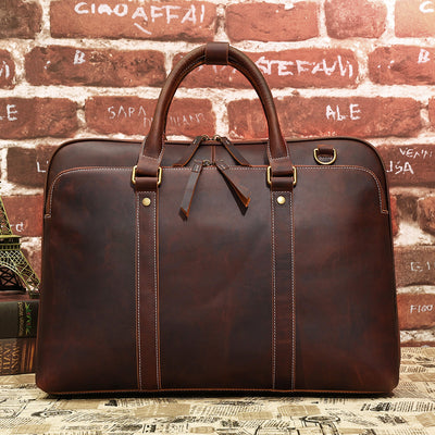 Bolso Mensajero de Cuero Genuino para Hombre - Maletín Ejecutivo Premium - Image 3