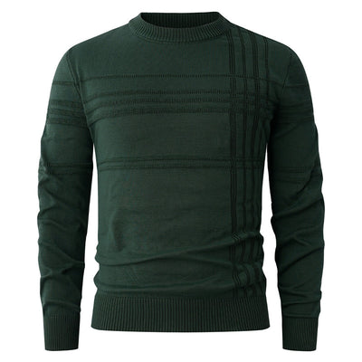 Suéter Tejido Cuello Redondo Clásico para Hombre - Image 9