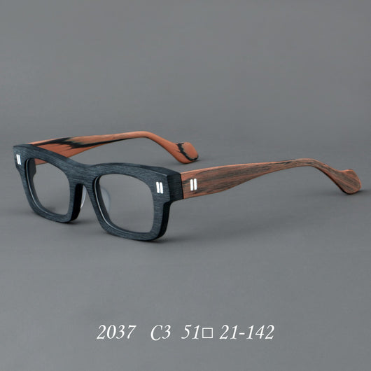 Gafas Retro de Marco Patchwork con Cristales Gruesos - Image 8