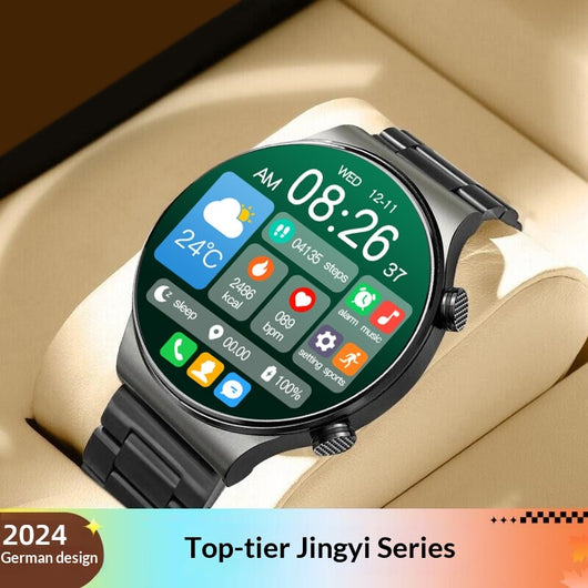 Reloj Inteligente Deportivo con Llamadas Bluetooth, Monitor de Frecuencia Cardíaca y Glucosa - Image 4