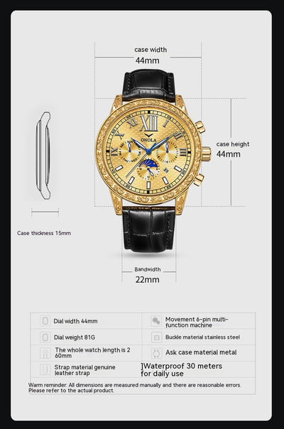 Reloj Mecánico Automático de Cuero - Elegancia y Versatilidad - Image 15