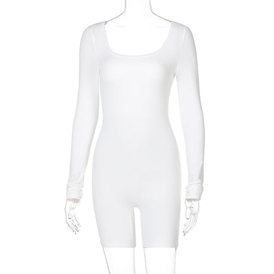 Mono Deportivo Slim Ajustado de Color Liso para Fitness - Image 2