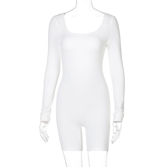 Mono Deportivo Slim Ajustado de Color Liso para Fitness